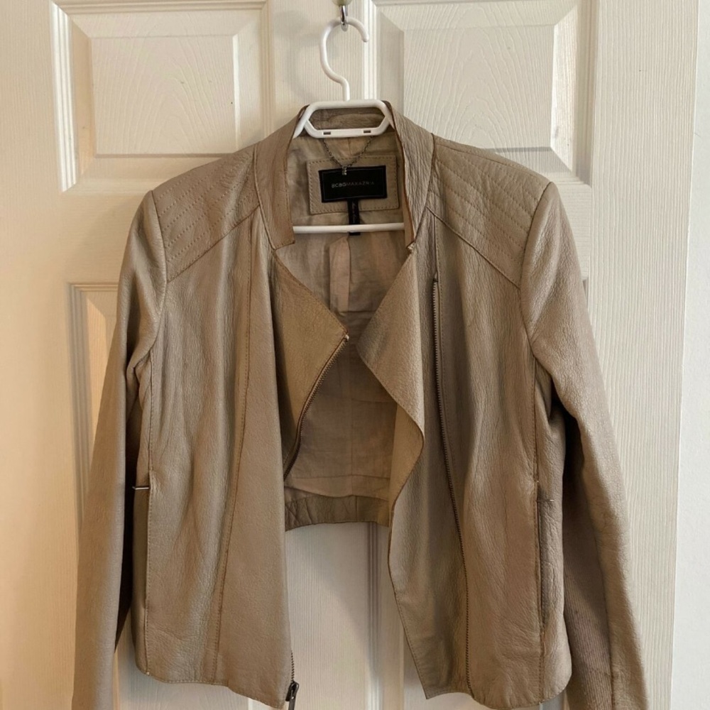 BCBG Leather Jacket - Picture 3 of 9